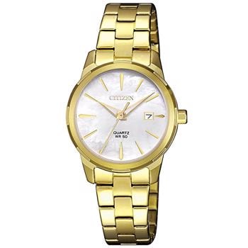 Elegance Forgyldt stål Batteridrevet quartz Dame ur fra Citizen, EU6072-56D